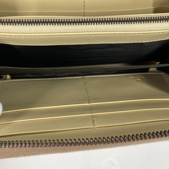 Gucci Long Wallet GG Bamboo Round Zipper Python Leather White - Picture 10 of 11